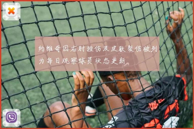 约维奇因右肘挫伤及皮肤裂伤被列为每日观察球员状态更新